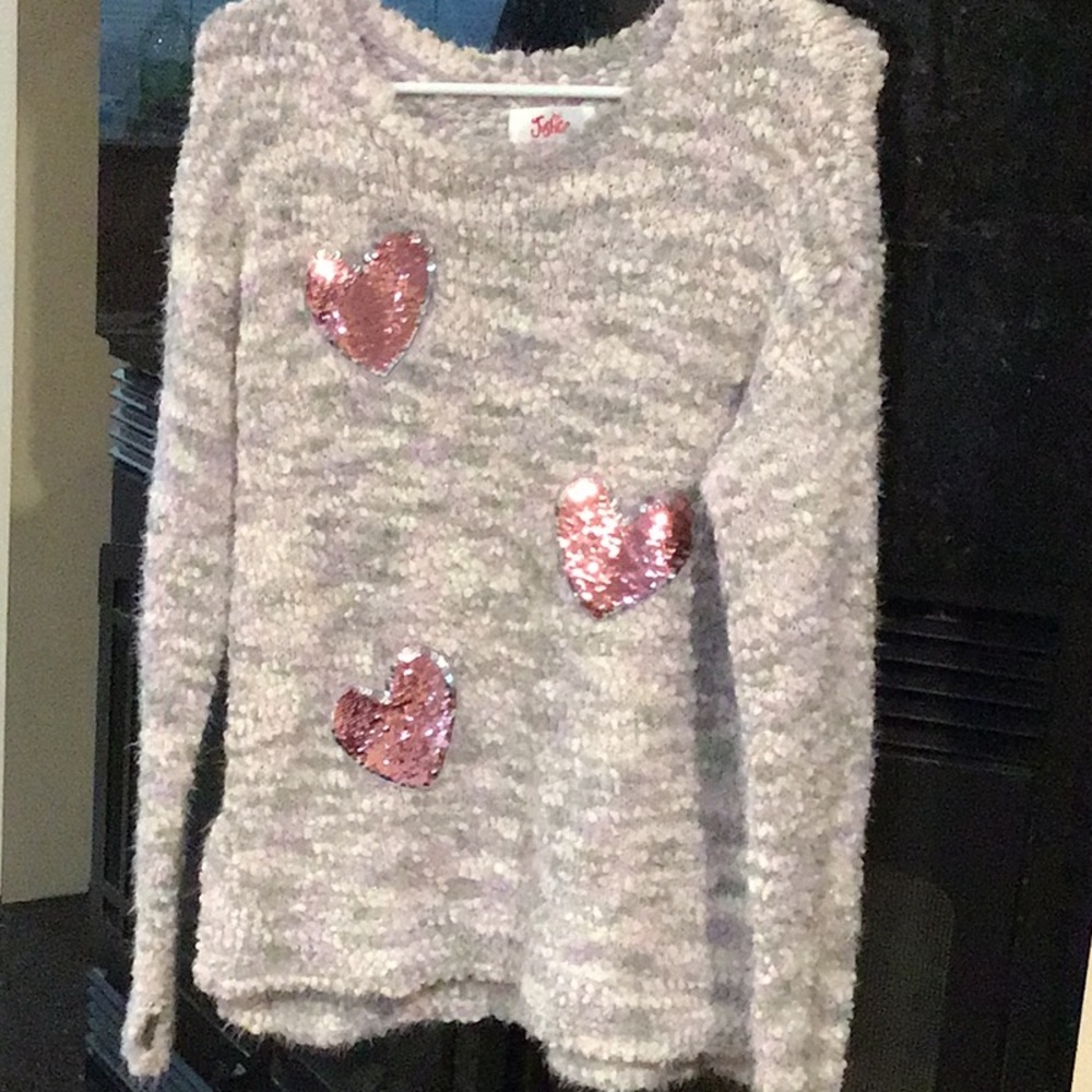 Justice Girls fuzzy sweater